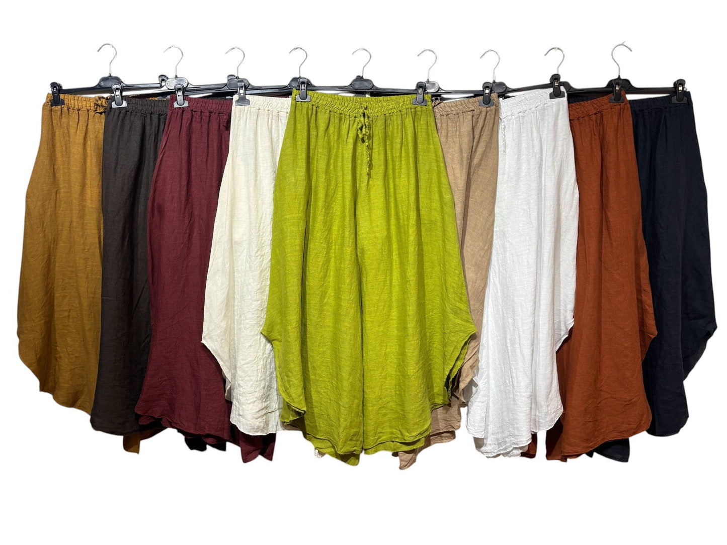 Linen Culottes with Pockets - 21002