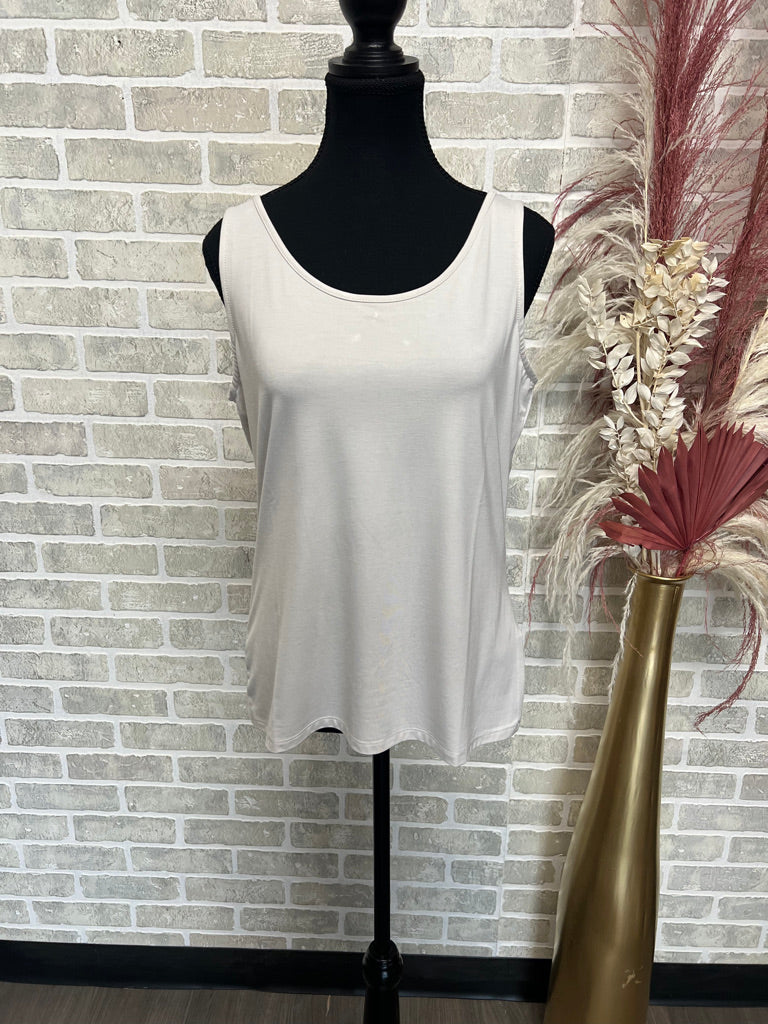 Reversible Bamboo Viscose Cami (cream)- 10033