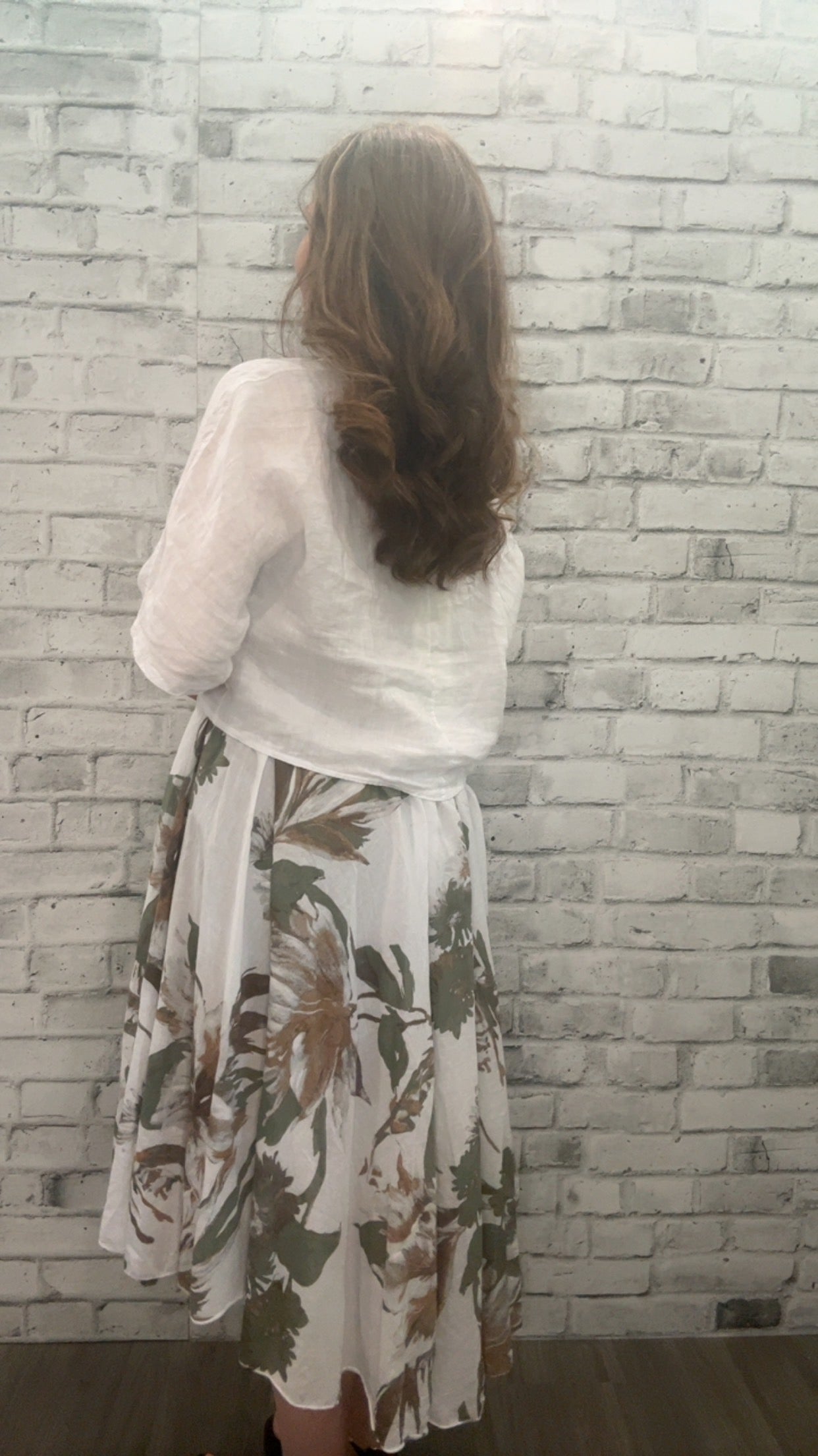 Two Piece Linen Dress and Top - 21007