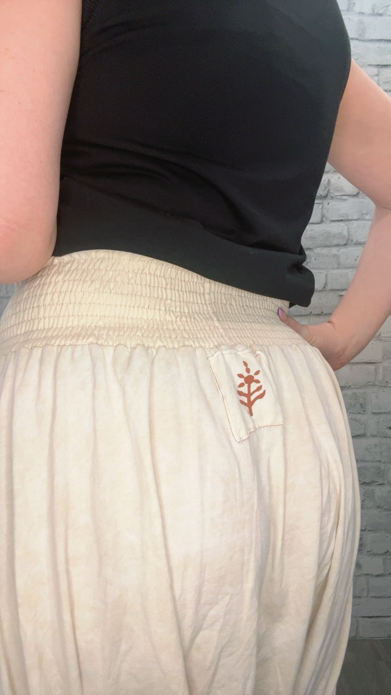 KB Dream Harem pant in Cream - 70025