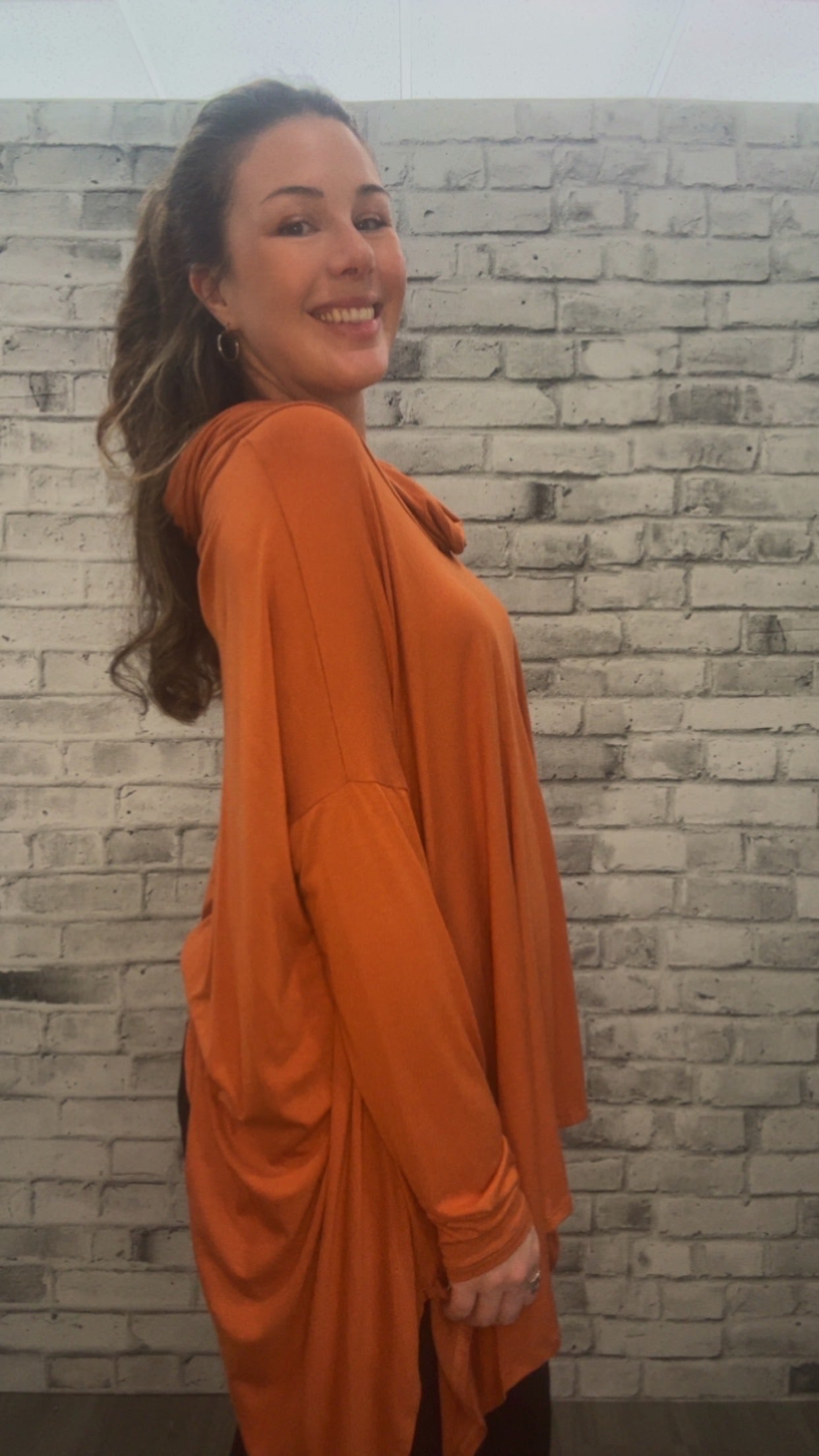 Cowl Neck off the Shoulder Oversize Top - 60001