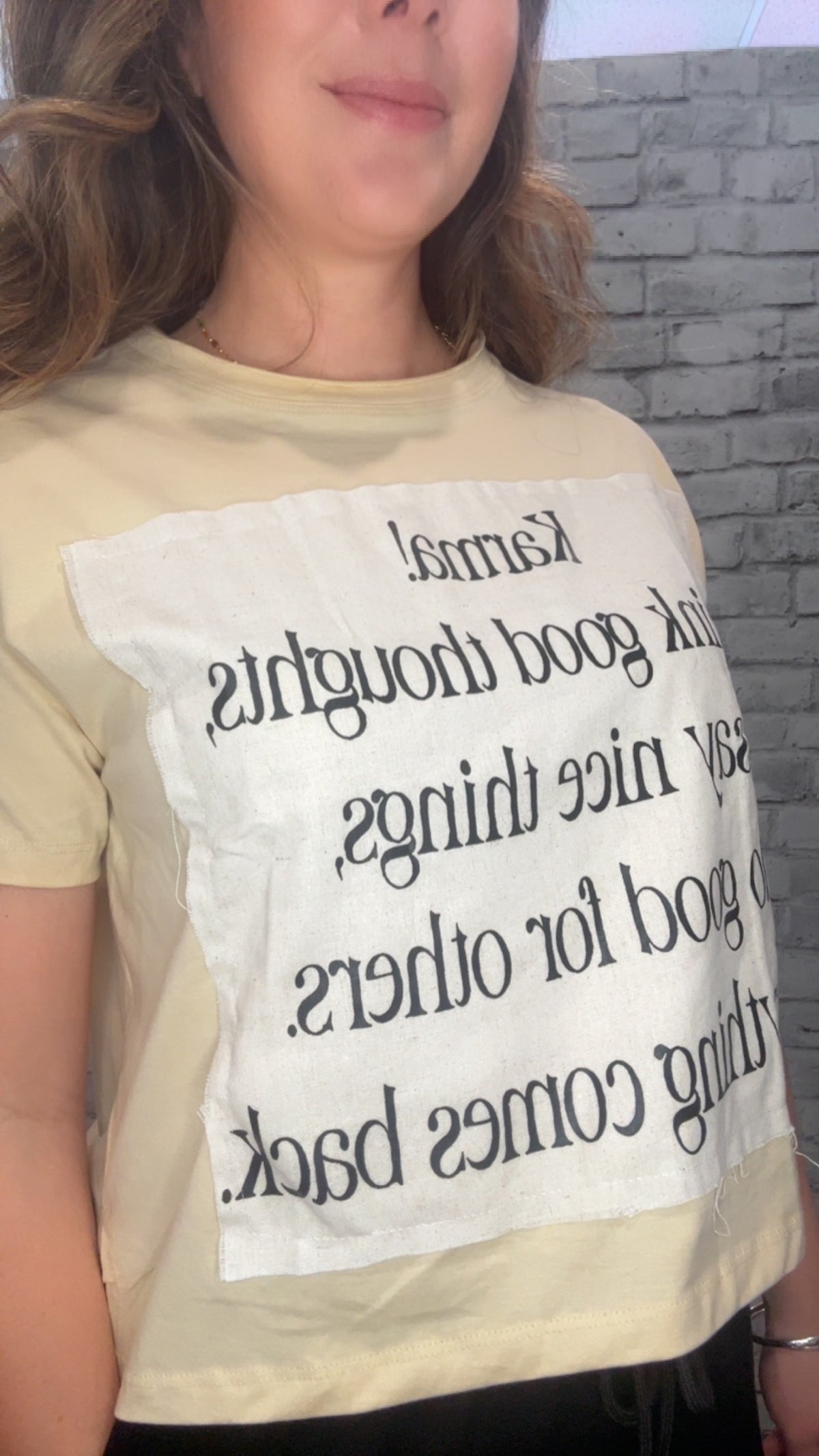 Karma Oversized Patchwork Tee - 80090