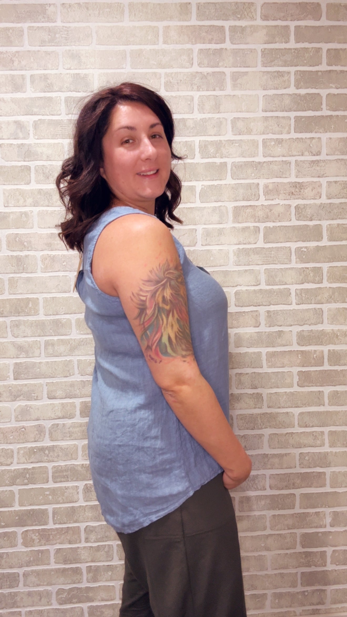 Linen Tank Top - 50077