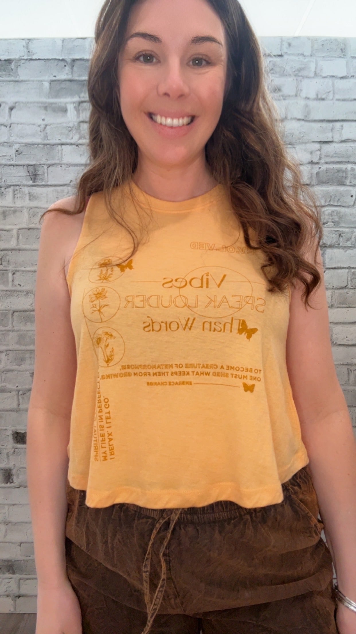 Vibes Speak Louder Than Words Tank- 10065