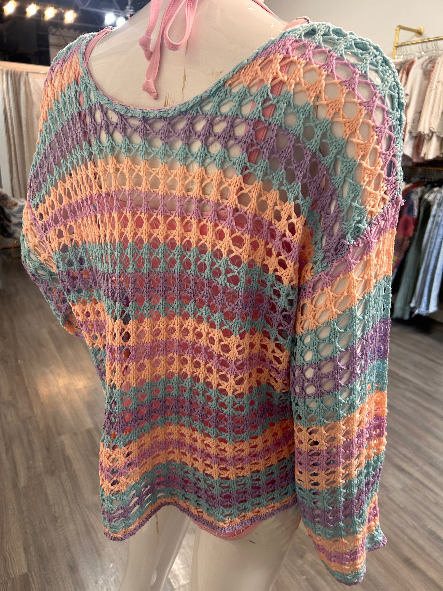 Knit Sweater Bathing Suit Cover - 60070