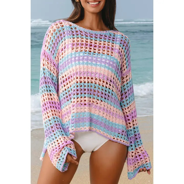 Knit Sweater Bathing Suit Cover - 60070