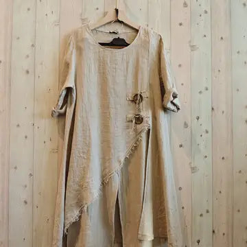 Linen Set with wood accent - 50080