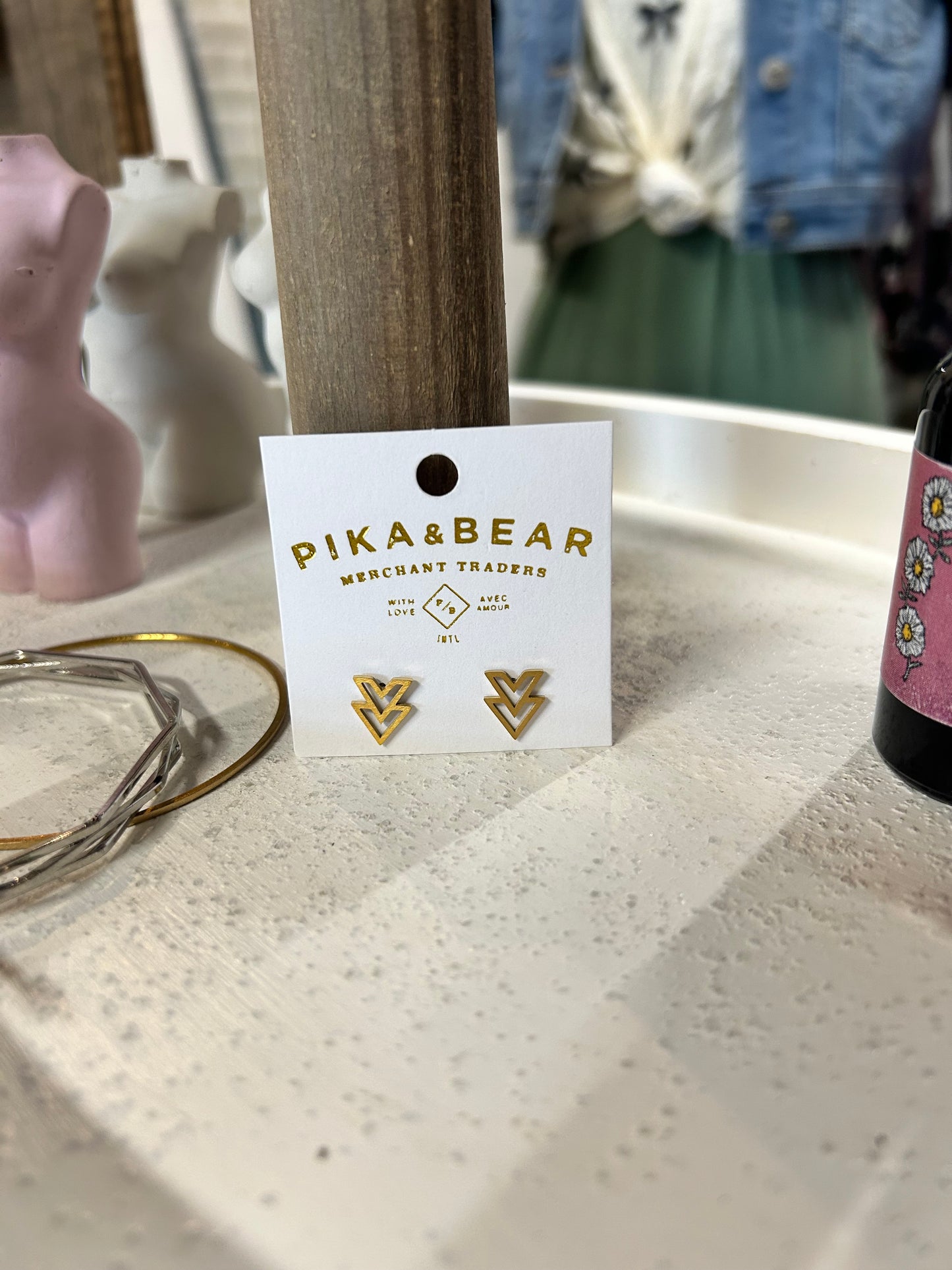 Pika and Bear earings