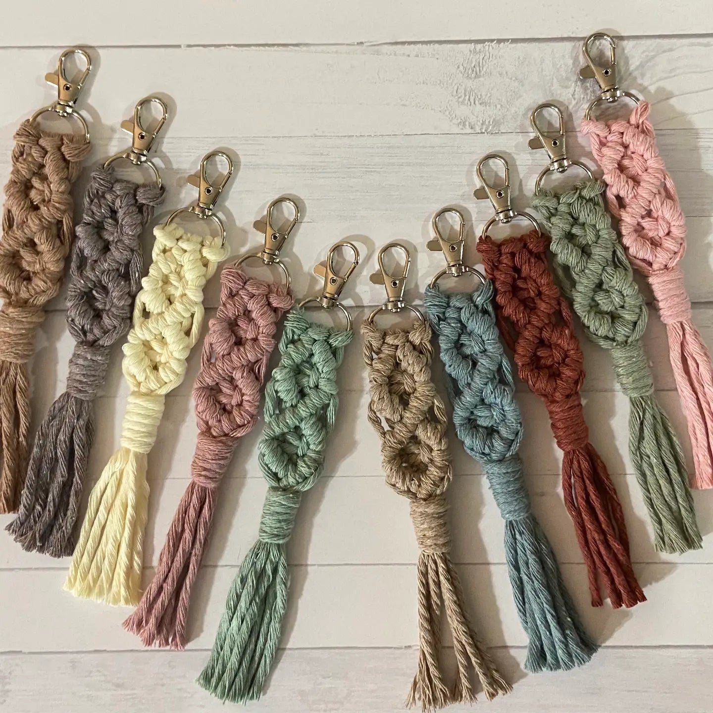Colorful Boho Macrame Key Chain - 50065
