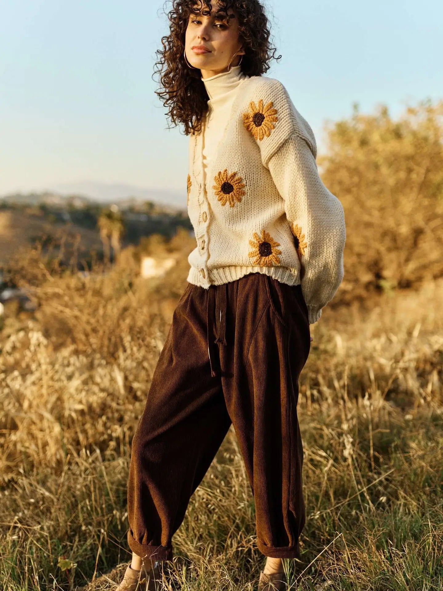 Sunflower Knit Cardigan - 50094