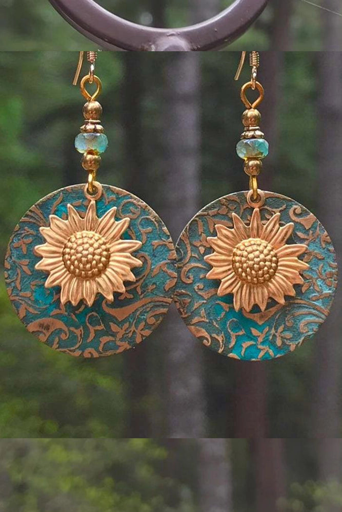 Sunflower Retro Earrings