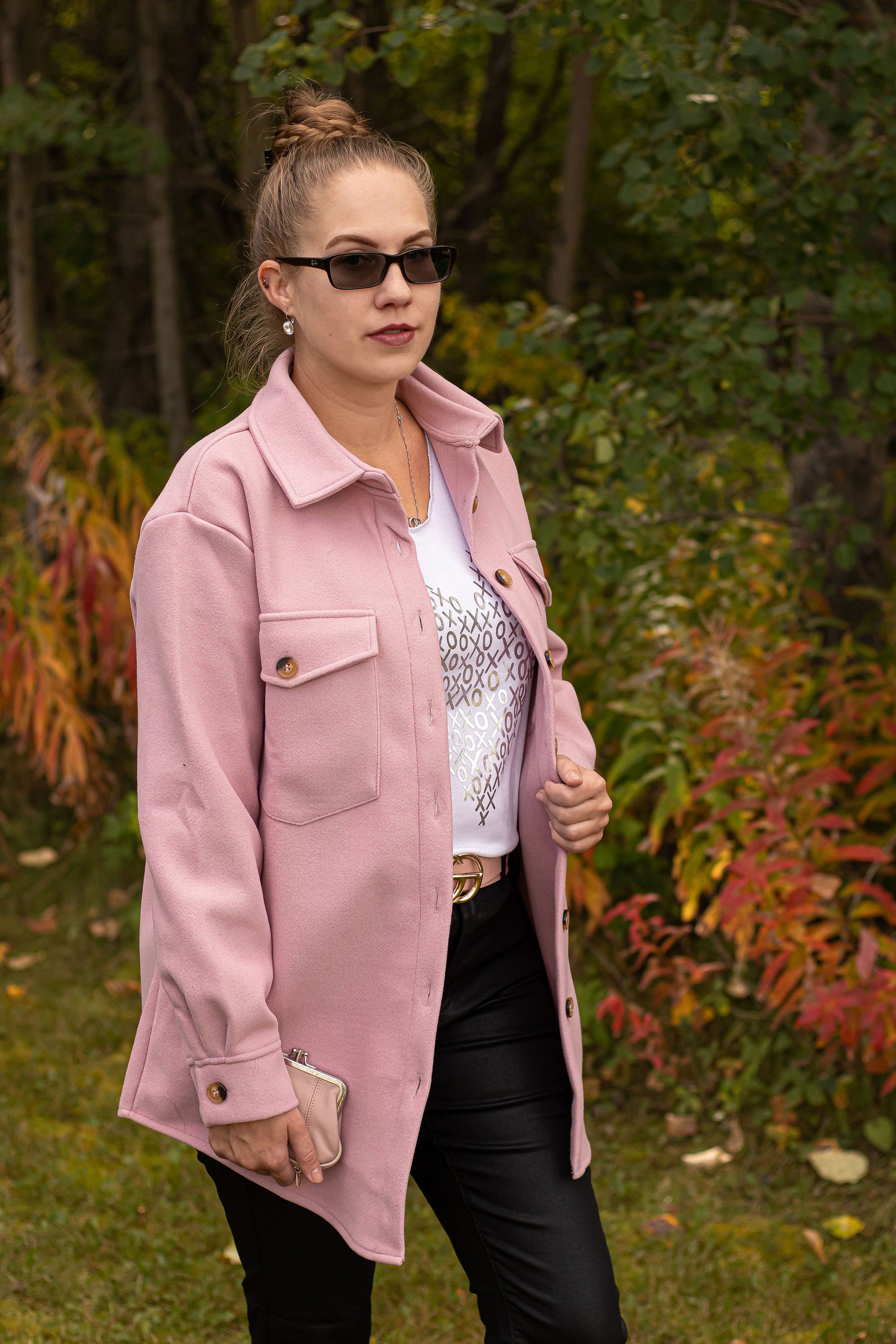 Solid Shacket -11049