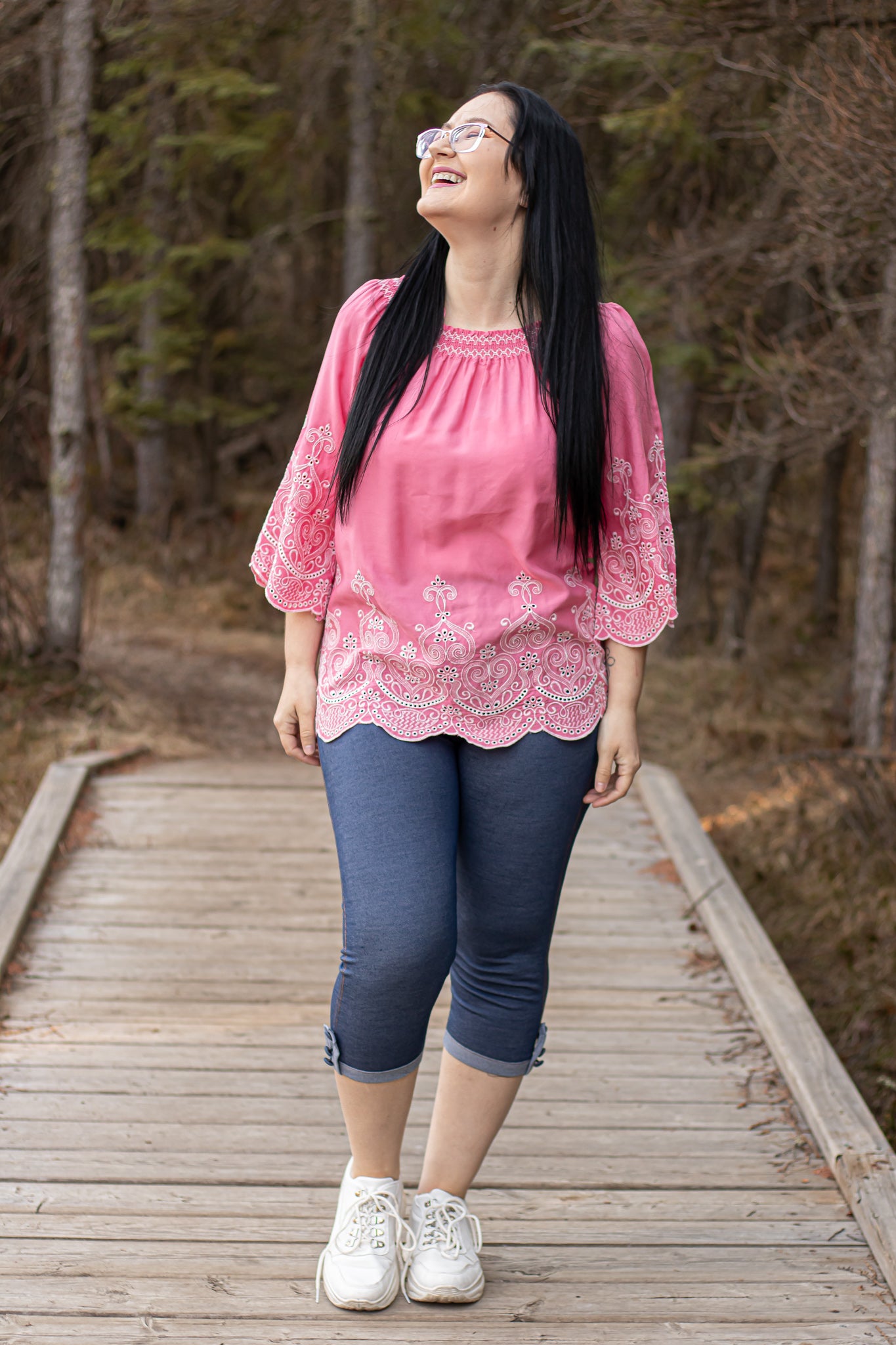 Pink Lace Top -11016