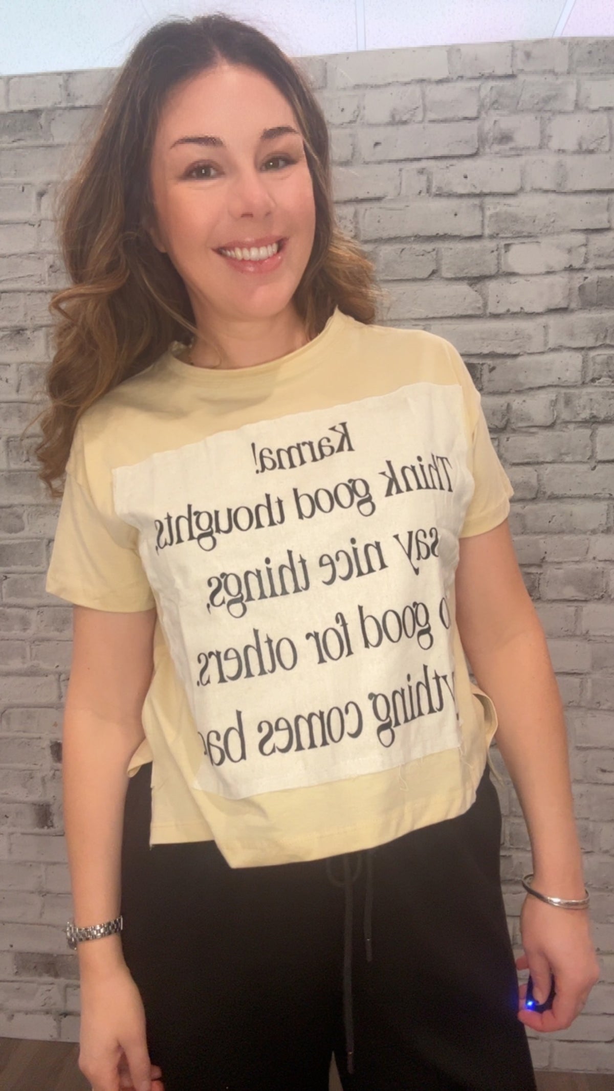 Karma Oversized Patchwork Tee - 80090