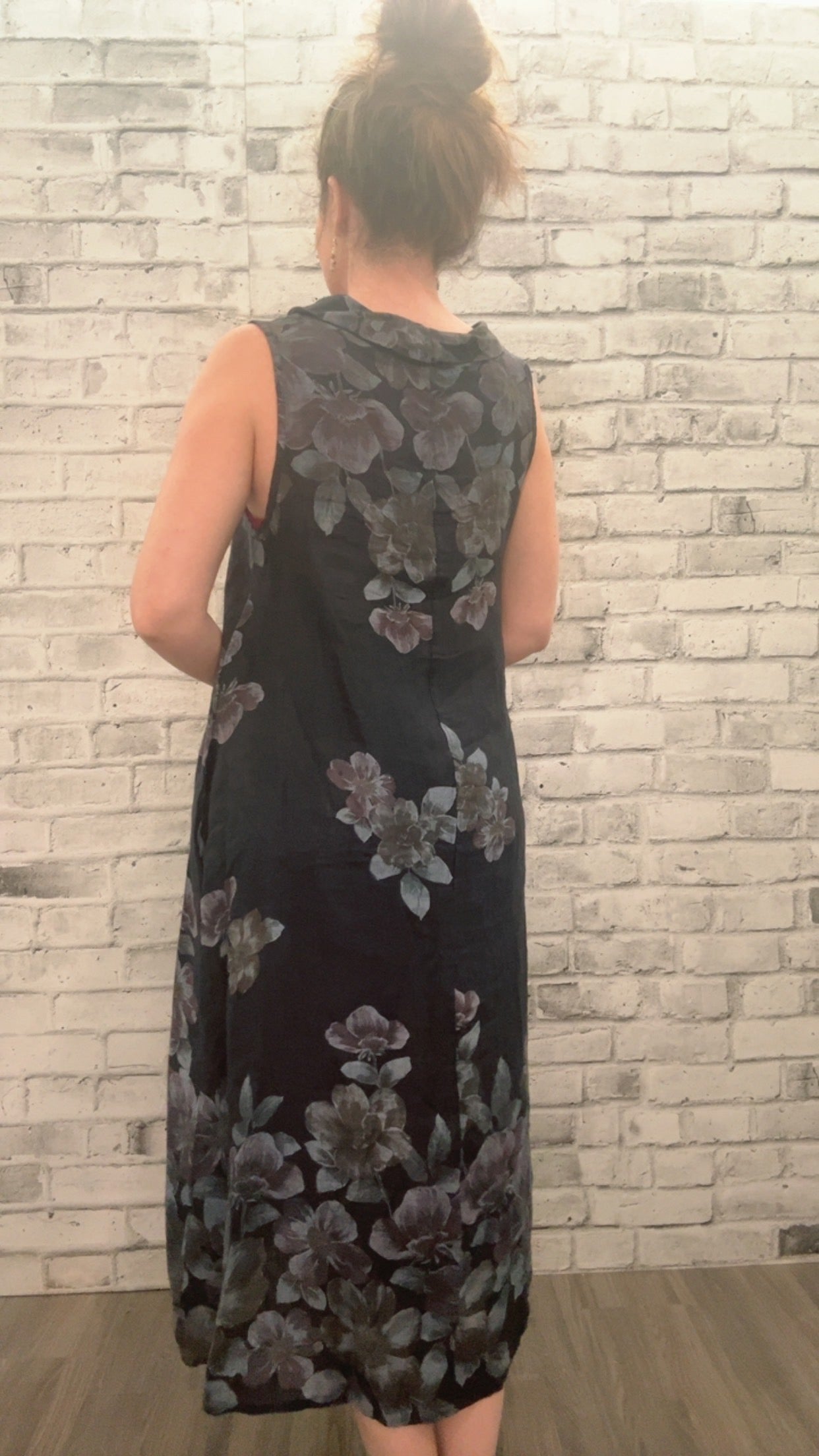 Floral Linen Dress - 21000