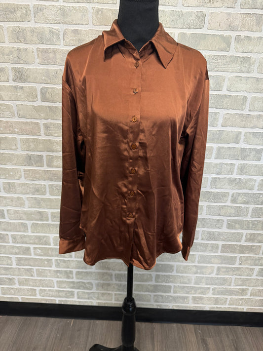 Cinnamon Silk Shirt-22005
