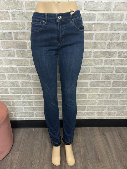 Blue Jeans with sequins bottom-11048
