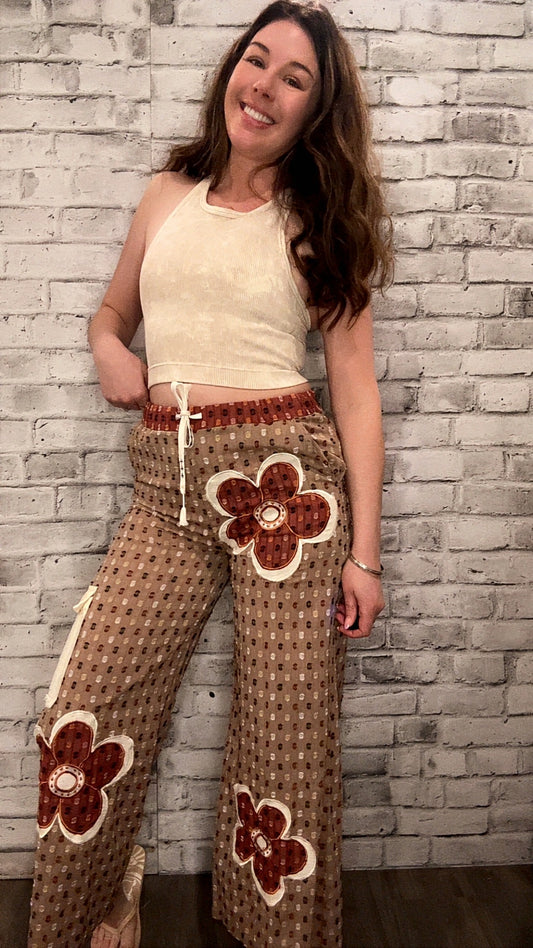 Vintage Floral Pants- 50099