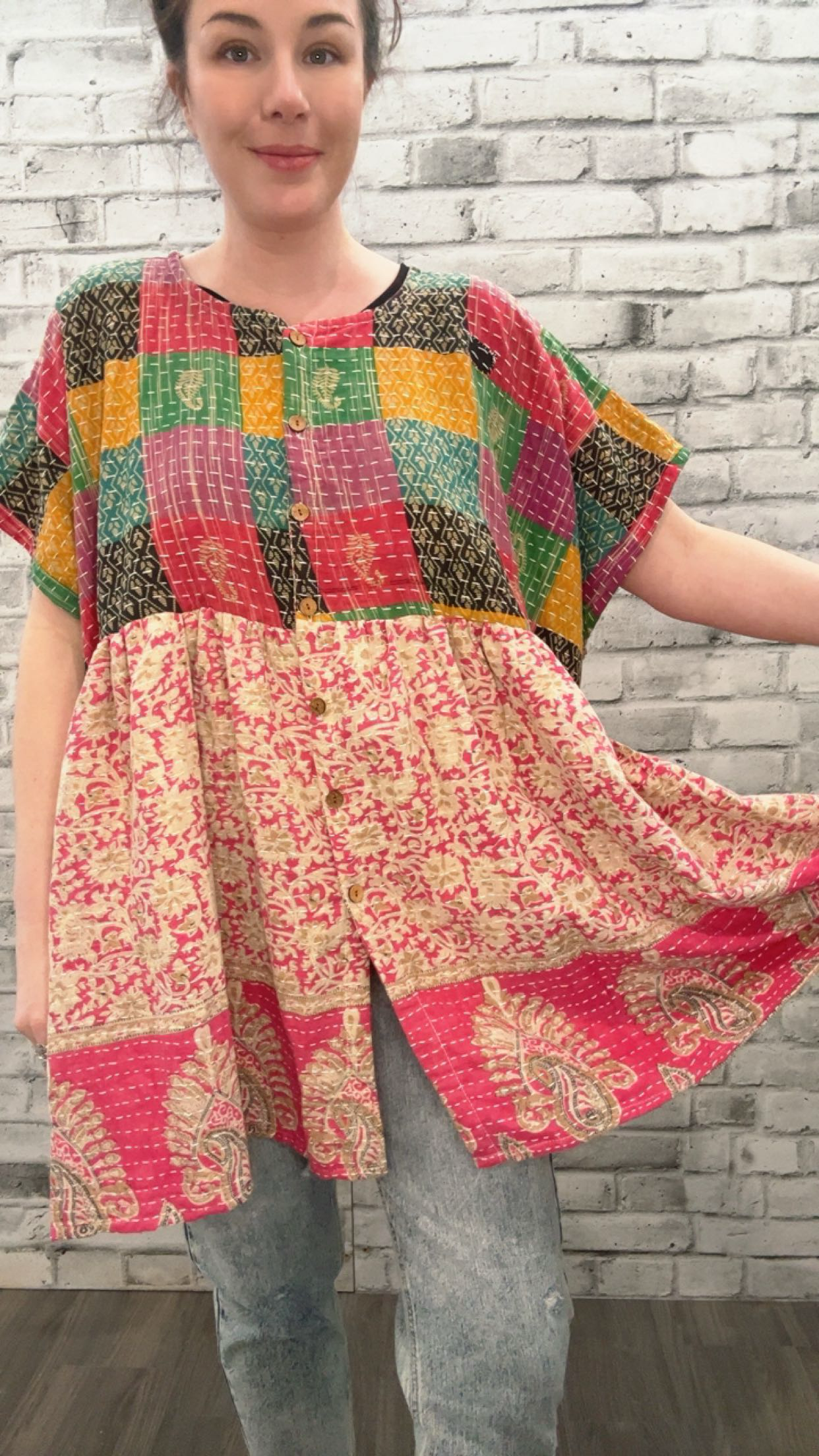 Pareo Kantha Daydreamer Button up Mini - 70031
