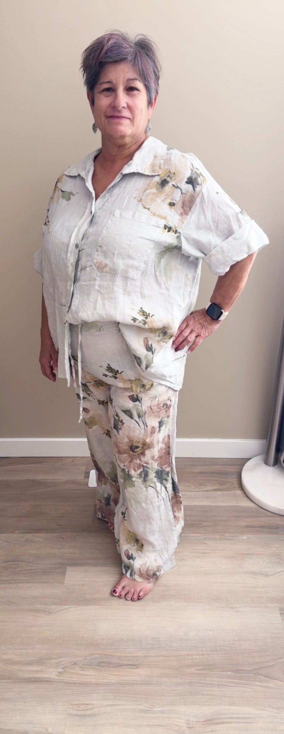 Linen Floral Set - 60021