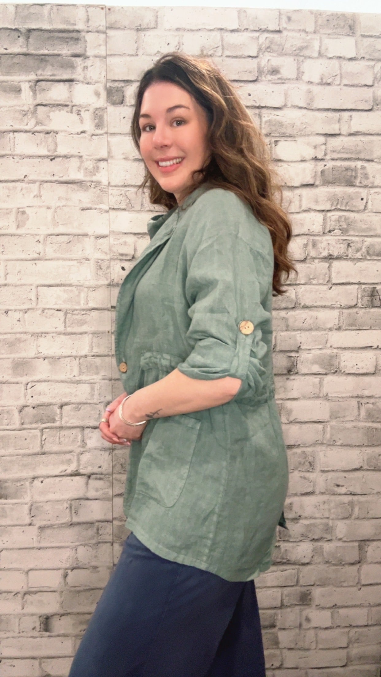 Linen Vest Jacket - 60022