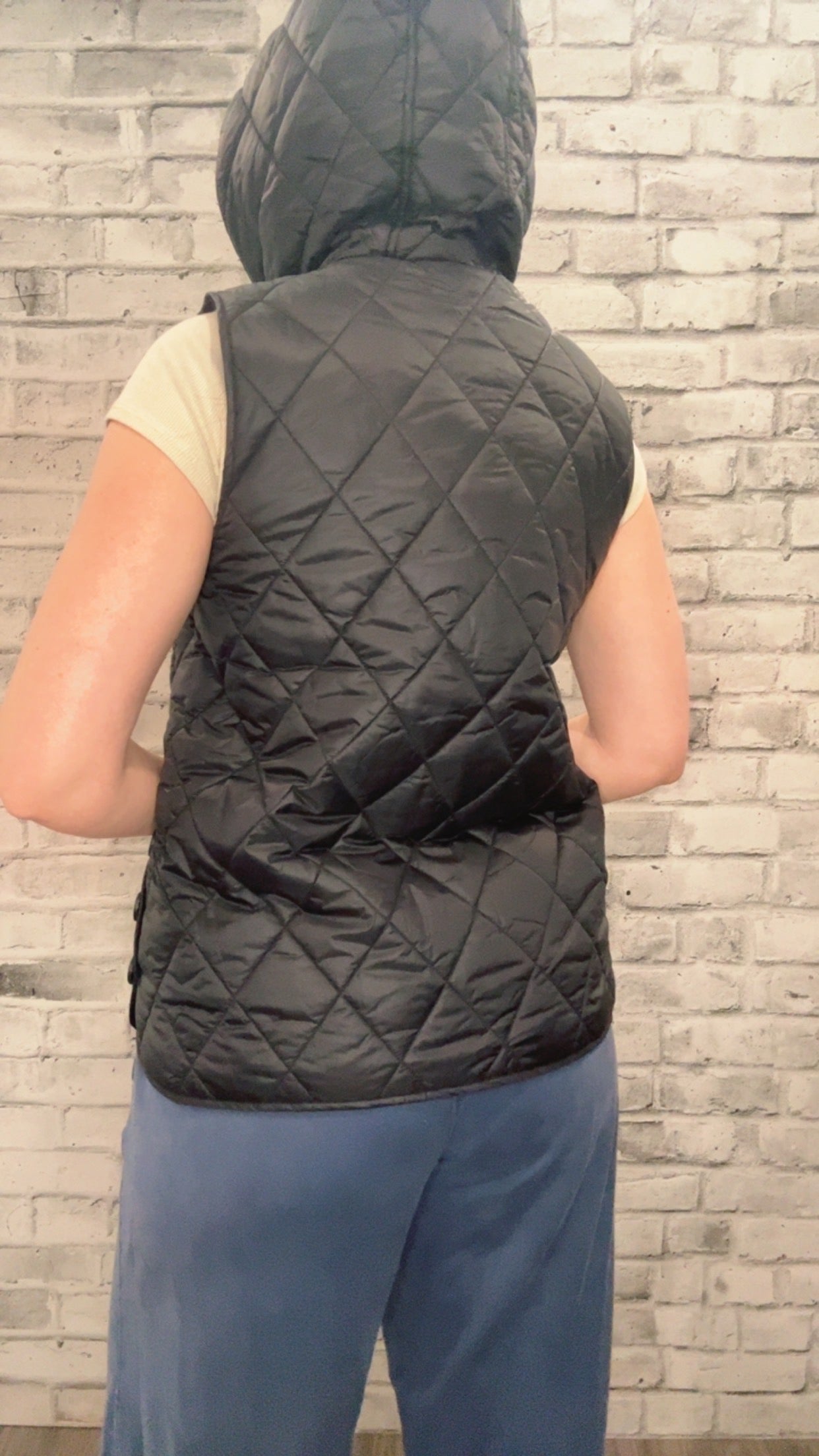 Black fitted Vest - Charlie B - 11013