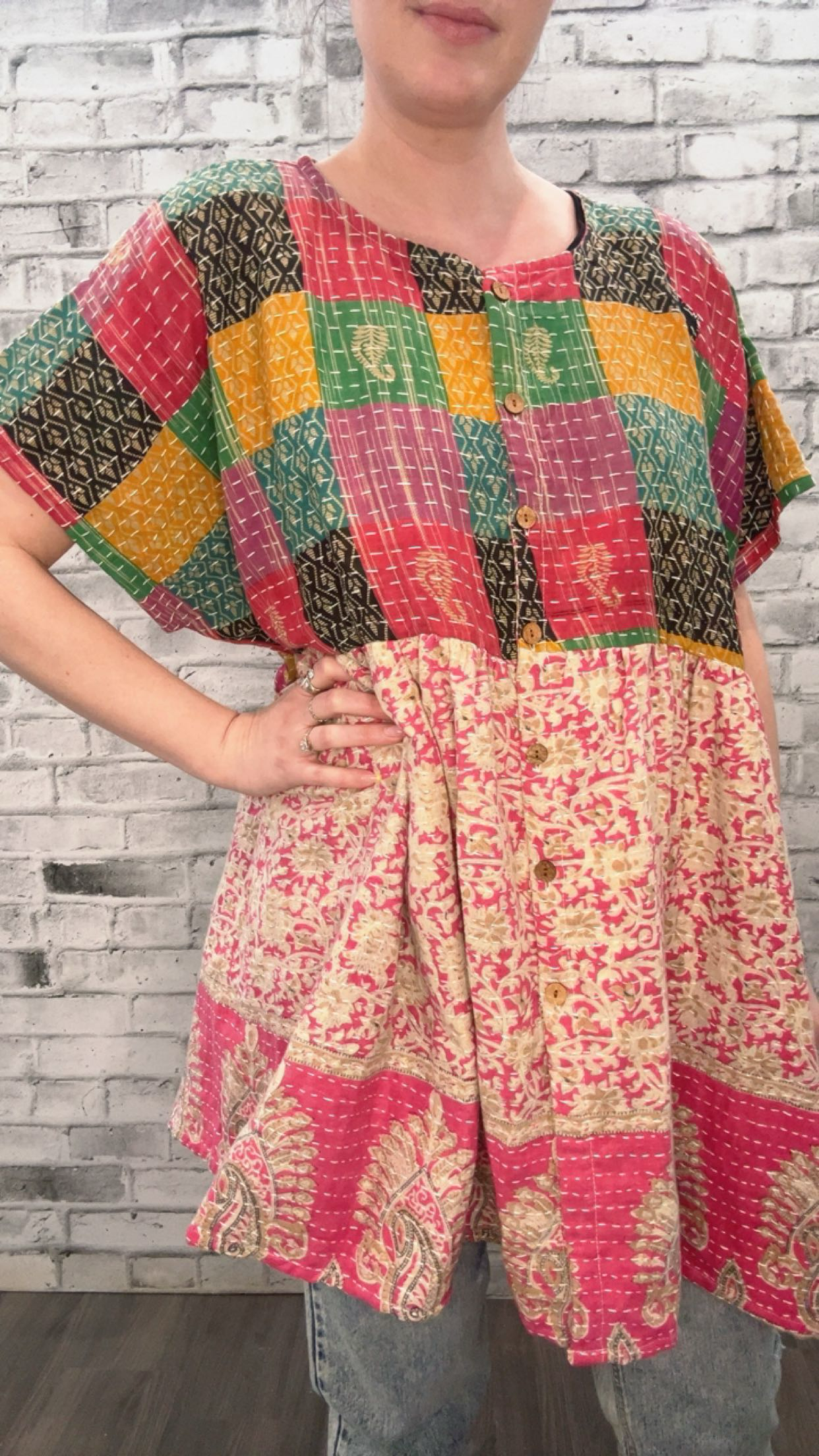 Pareo Kantha Daydreamer Button up Mini - 70031