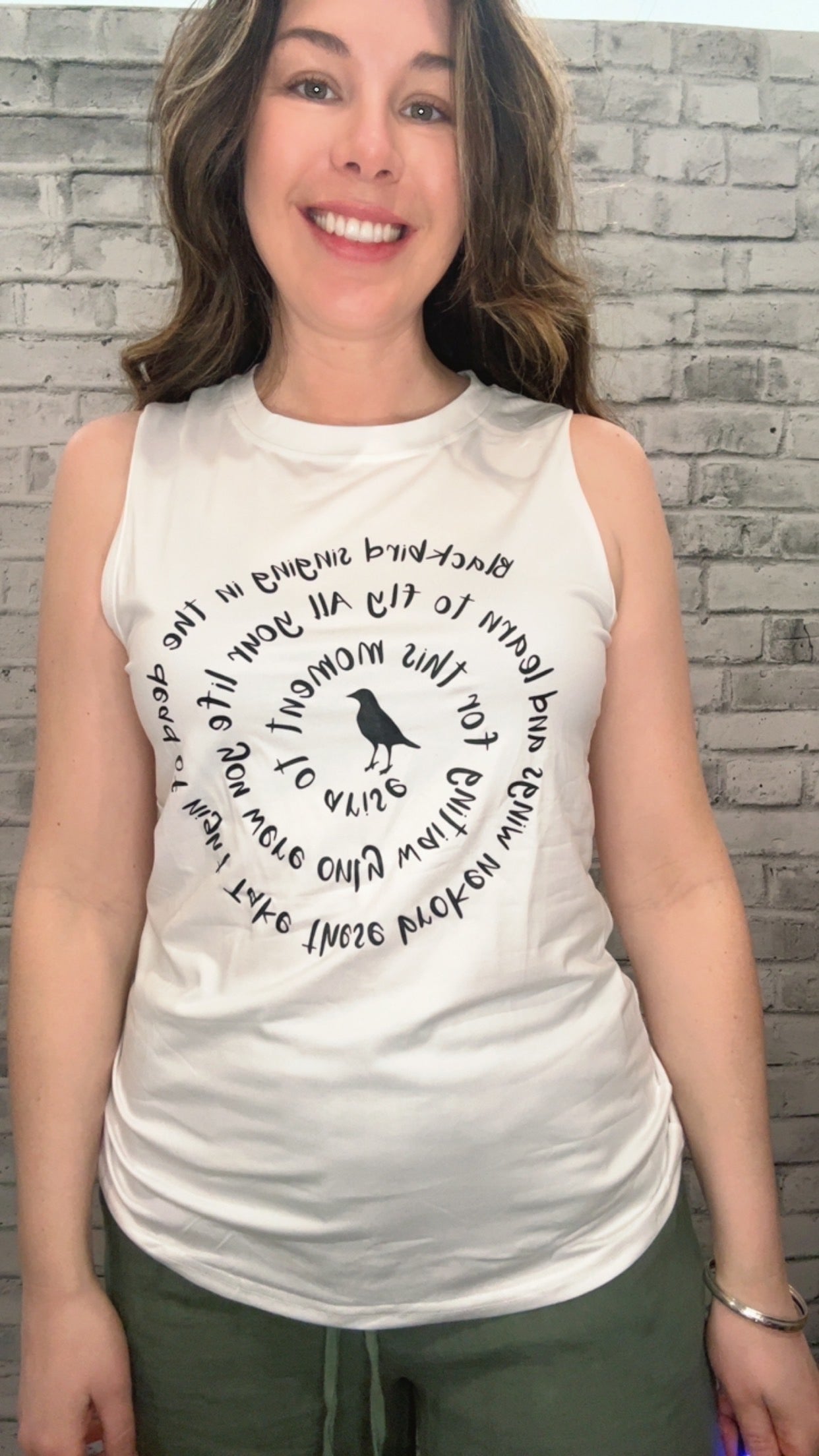 Blackbird White Tank - 50111