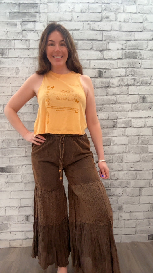 Tiered Patchwork Everyday Pant - 50054