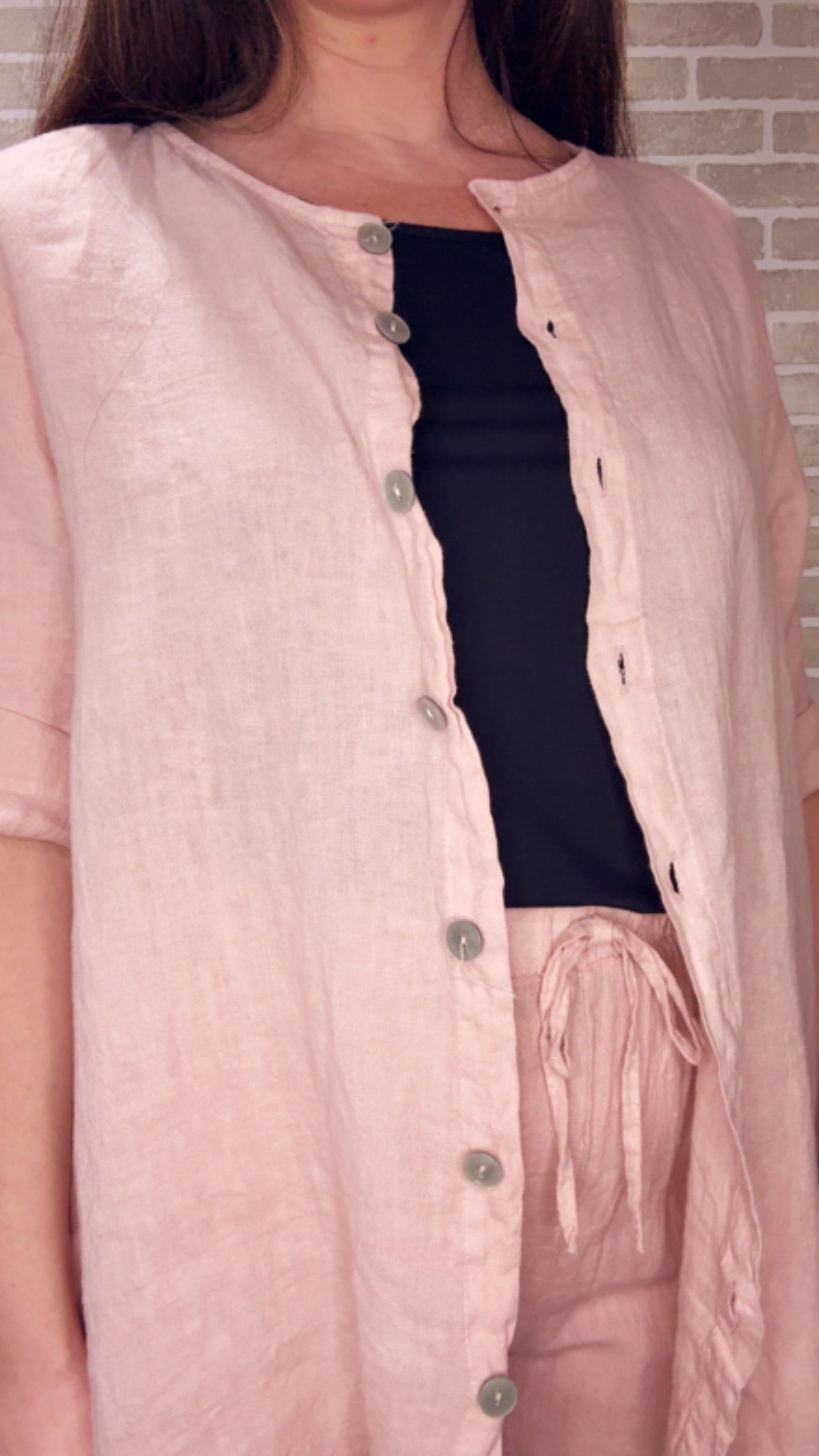 Pink Linen Set - 50089