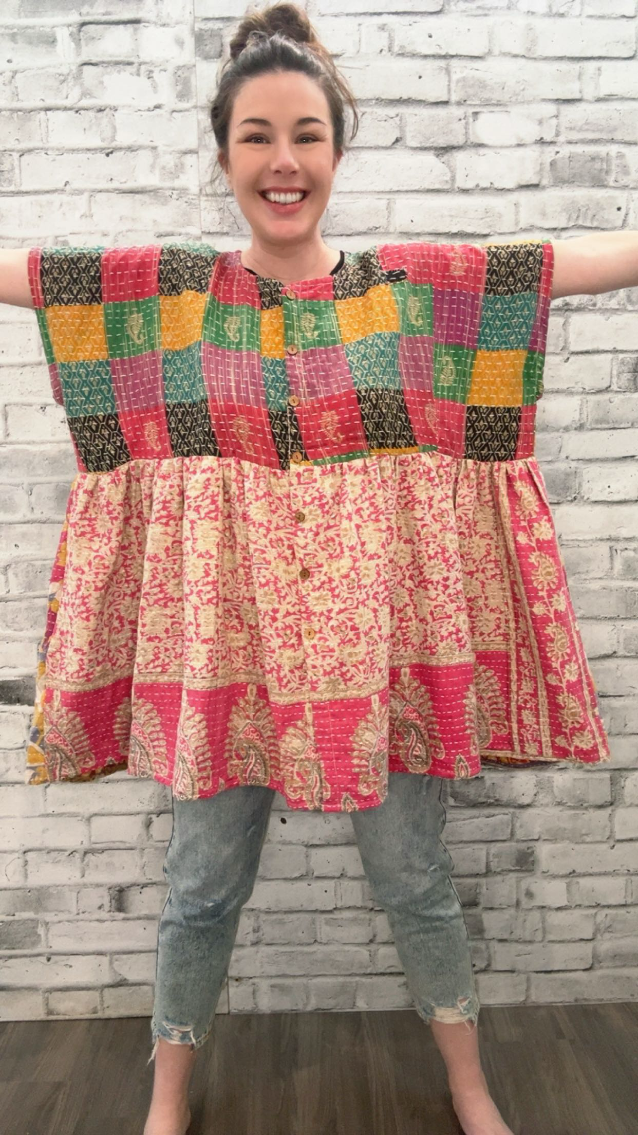 Pareo Kantha Daydreamer Button up Mini - 70031