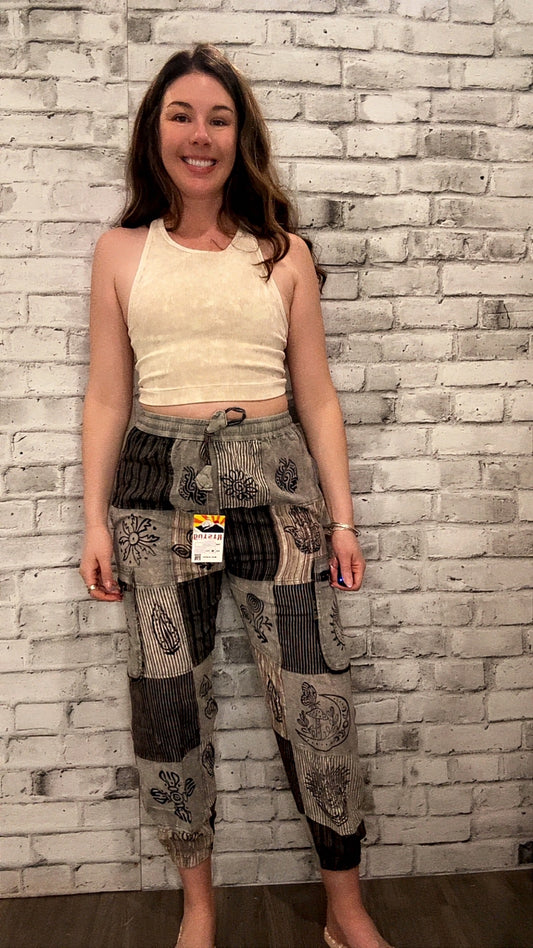 Cotton Print Yoga Pant - 60014