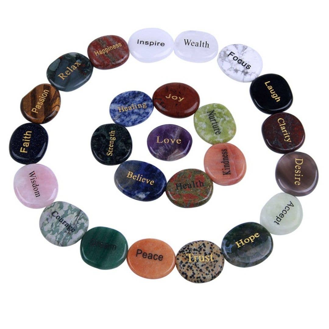 Inspirational Wish Worry Gemstones