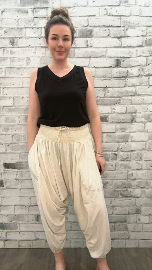 KB Dream Harem pant in Cream - 70025