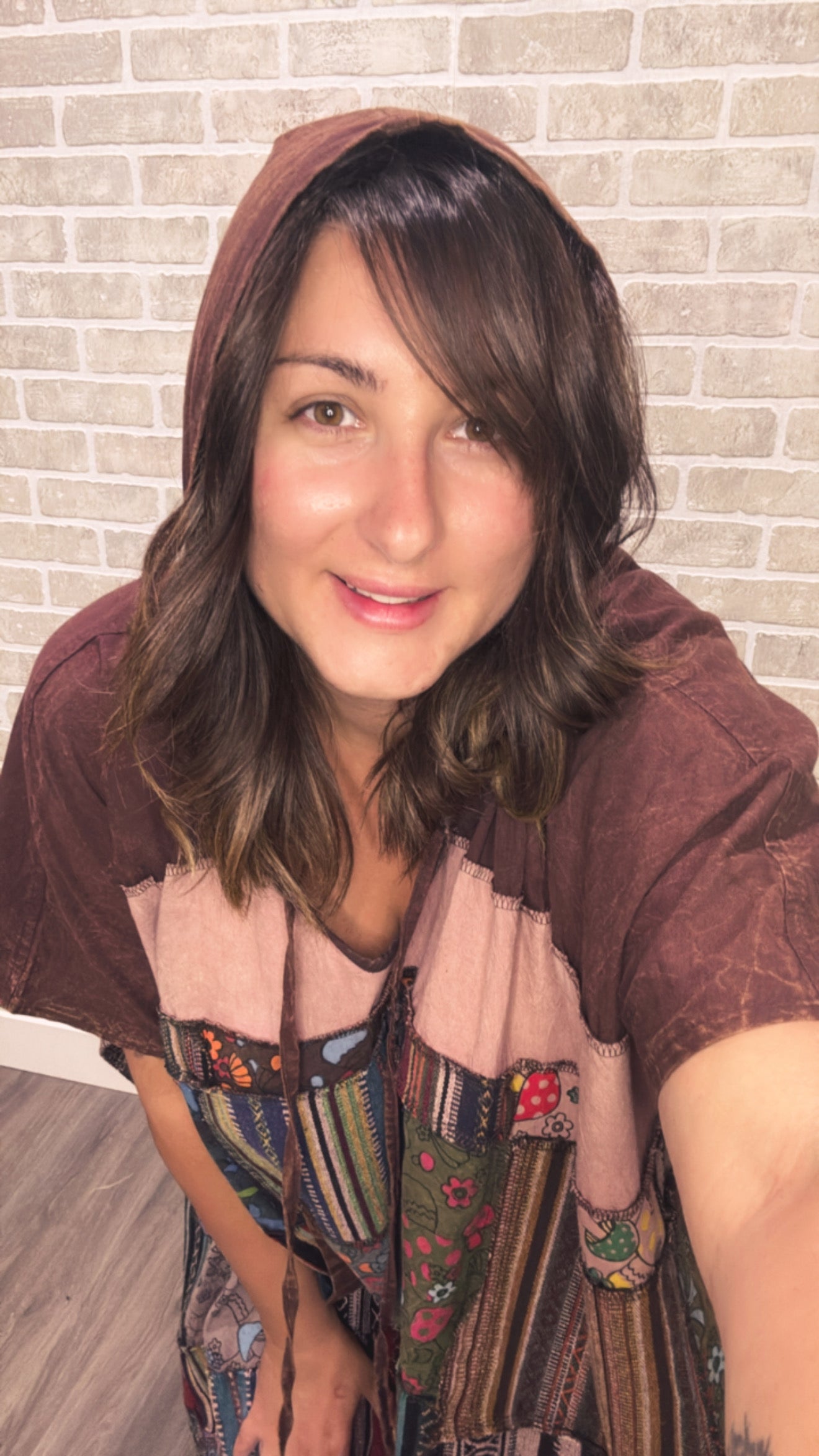 Unisex - Patchwork Poncho -50063