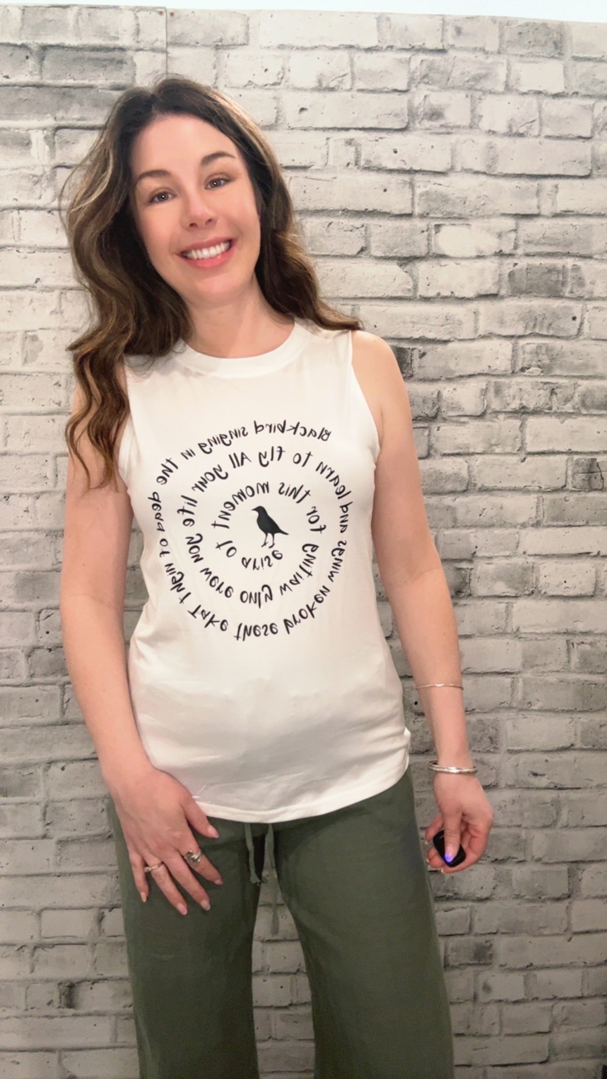 Blackbird White Tank - 50111