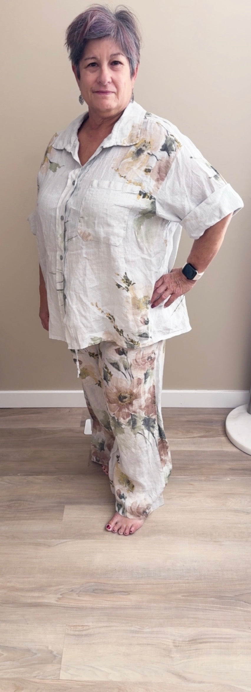 Linen Floral Set - 60021