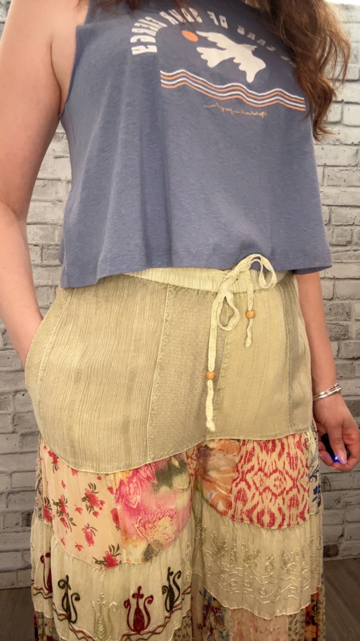 Tiered Patch Pant - 50057