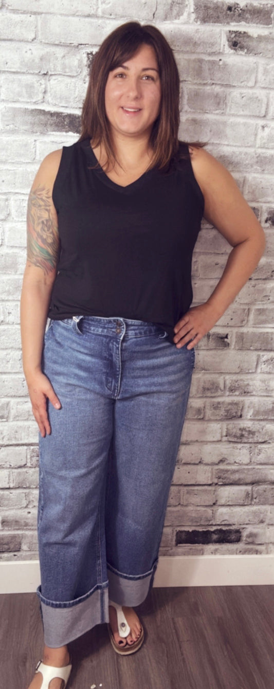 Cropped Wide Jean KanCan - 50008