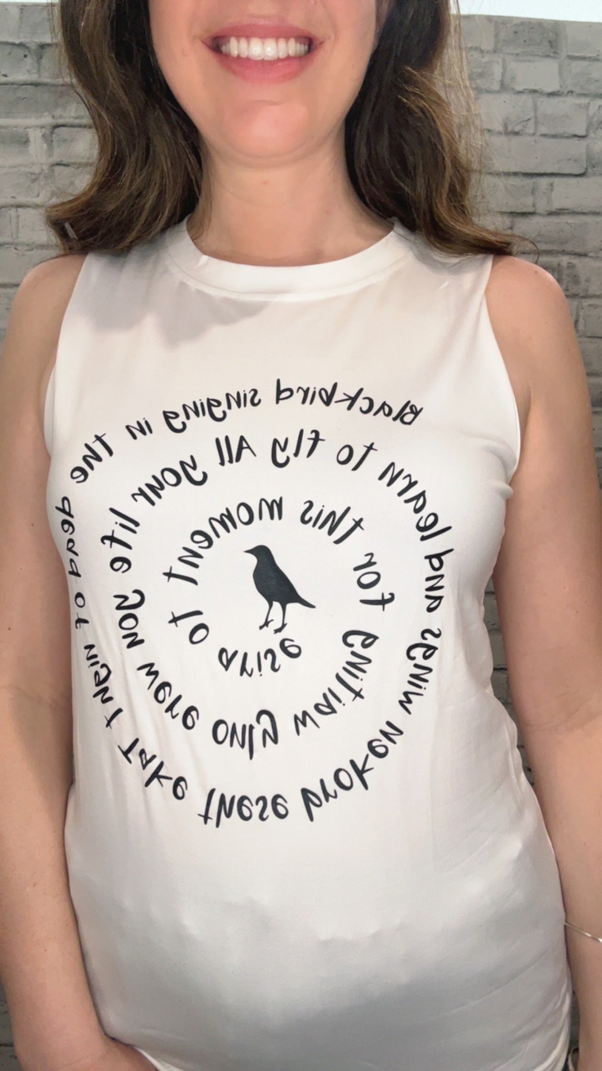 Blackbird White Tank - 50111