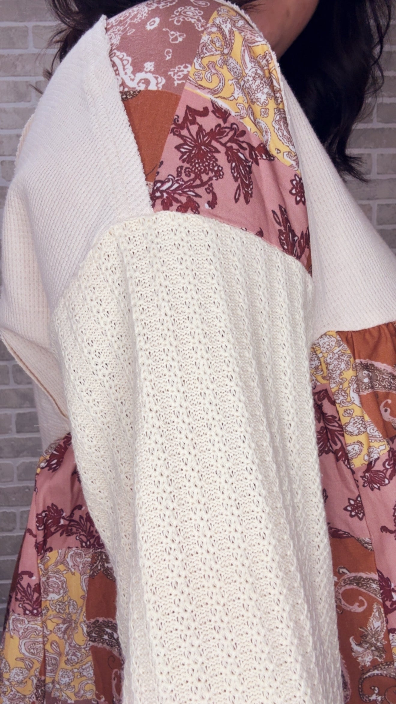 Paisley Long Sleeve Loose Top - 50093