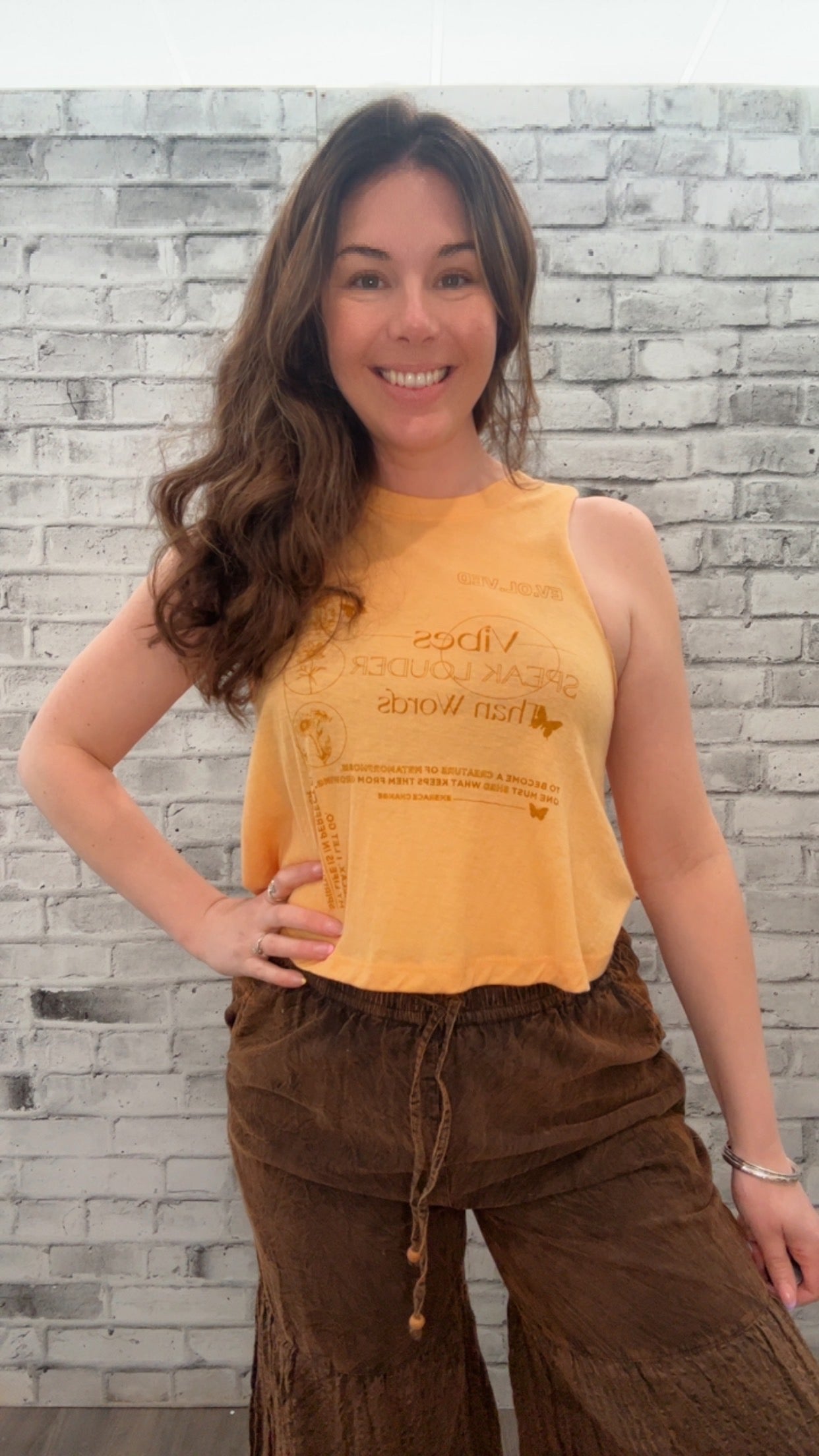 Vibes Speak Louder Than Words Tank- 10065