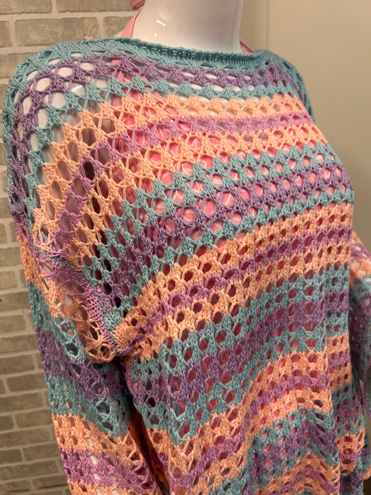 Knit Sweater Bathing Suit Cover - 60070