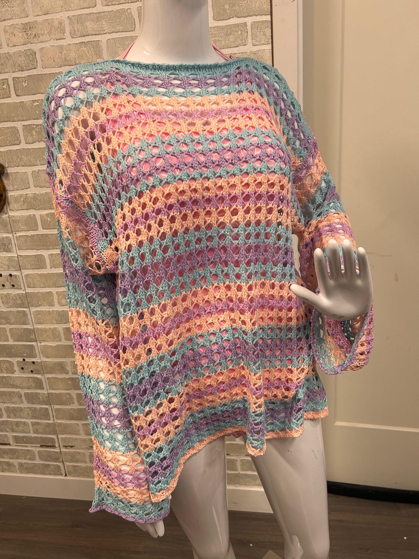 Knit Sweater Bathing Suit Cover - 60070