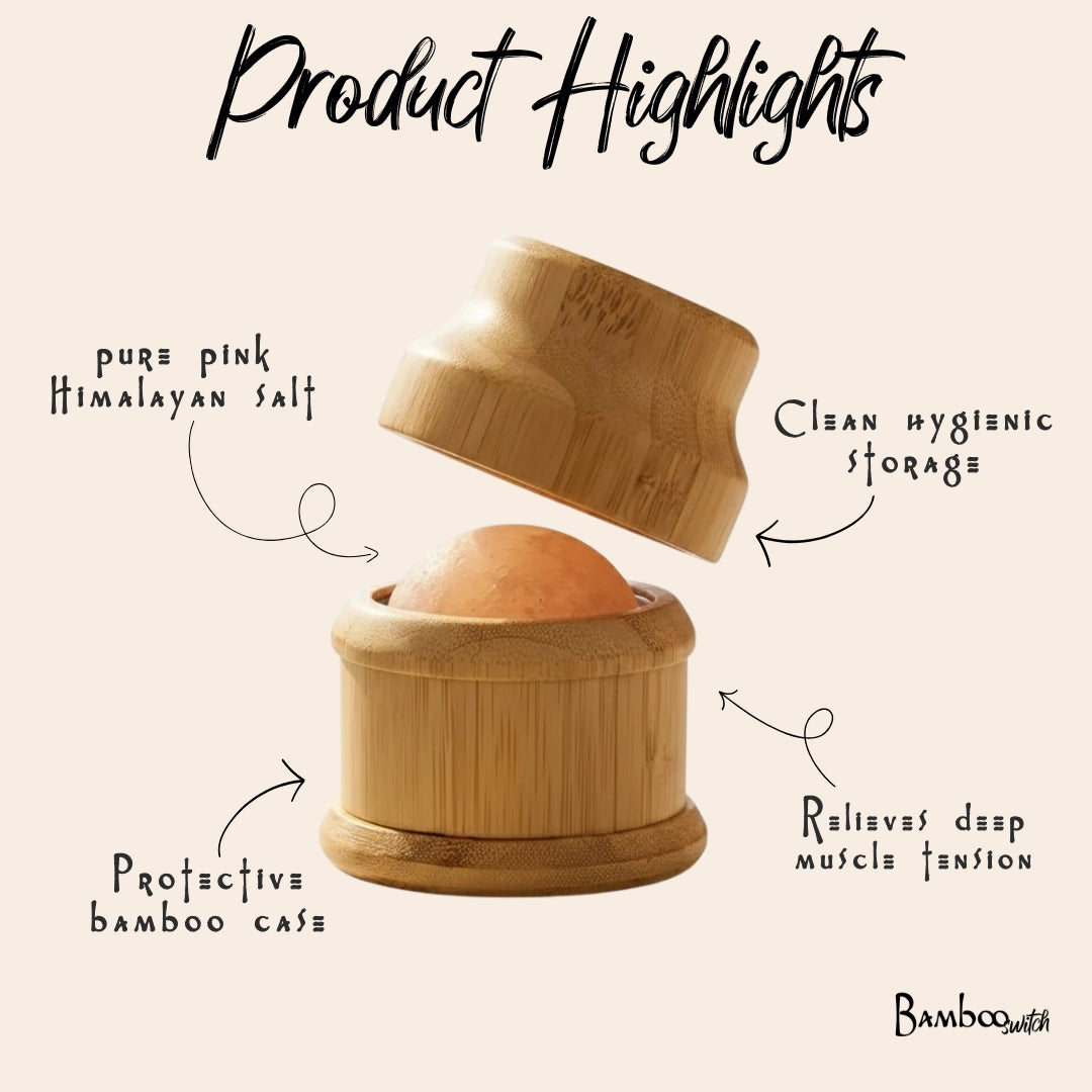 Himalayan Bamboo Salt Massager Ball