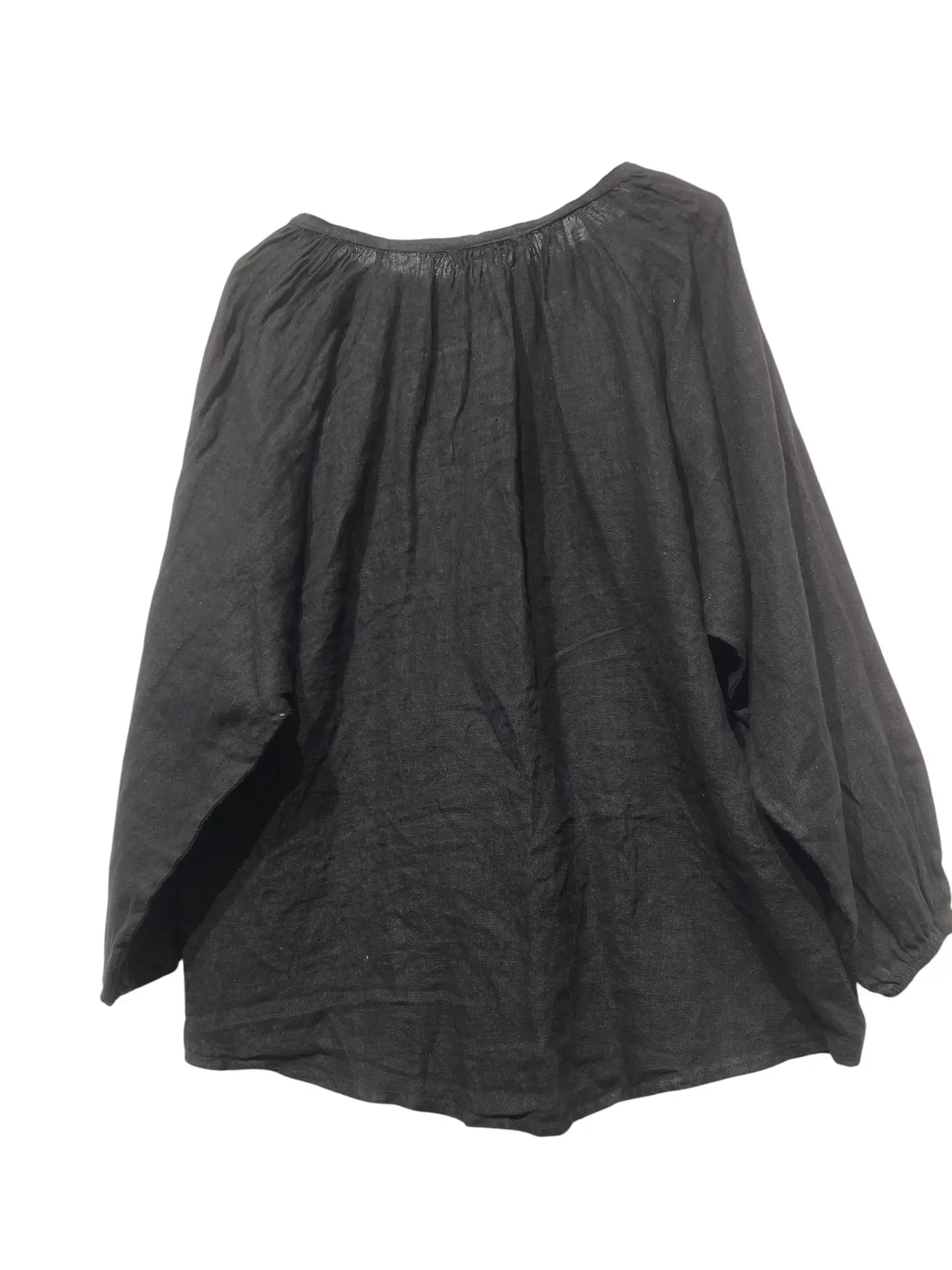 Black Linen Blouse- 60007