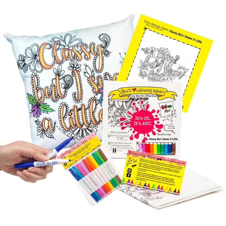 DIY Colour Your Own Pillow Cover - 50050