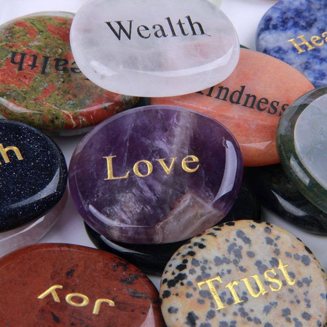 Inspirational Wish Worry Gemstones