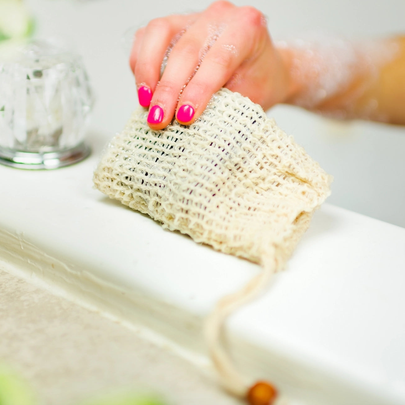 Compositible Sisal Soap Saver Bag
