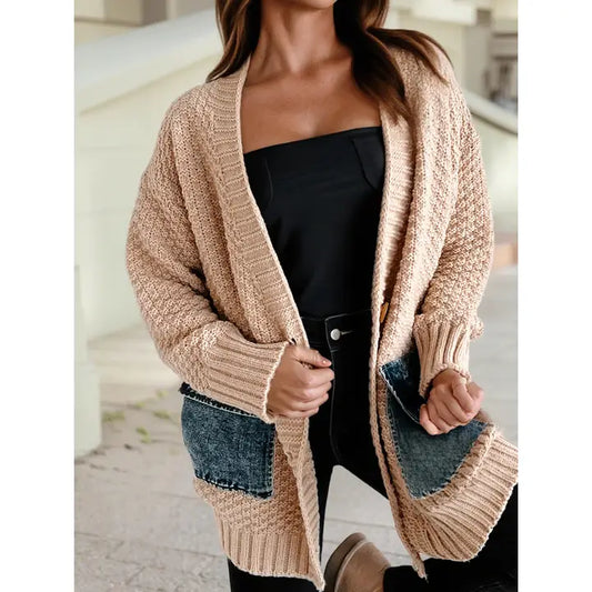 Knitted Jean Pocket Cardigan - 51002